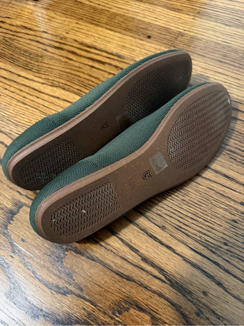 Rothy's Olive Green Knit Flats Sz 10.5 - Picture 4 of 4
